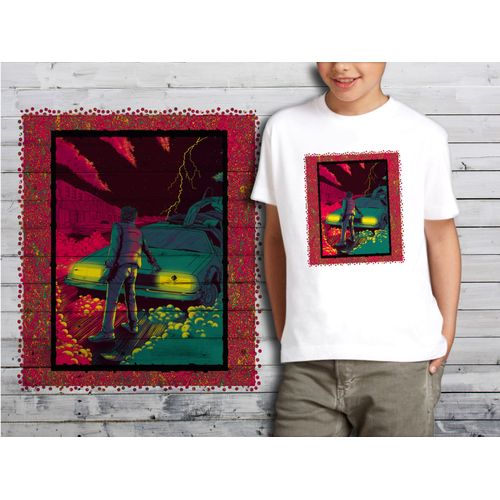 T-Shirt Blanc Enfant Collection Films Cultes 17 Retour Vers Le Futur