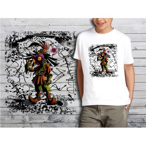 T-Shirt Blanc Enfant Collection Zelda 06 Majora 's Mask