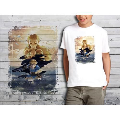 T-Shirt Blanc Enfant Collection Zelda 07 Link Zelda