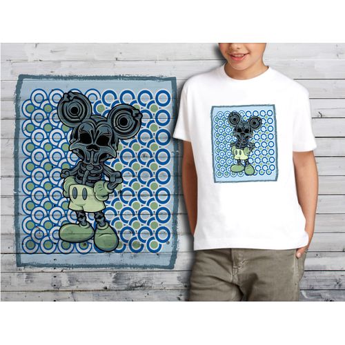 T-Shirt Blanc Enfant Collection Zombie 08 Mickey
