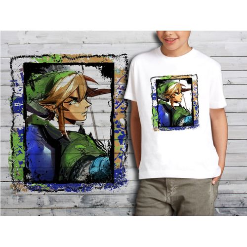 T-Shirt Blanc Enfant Collection Zelda 08 Link