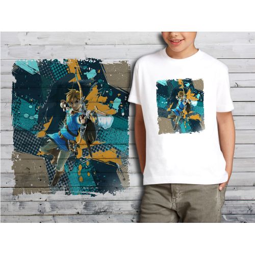 T-Shirt Blanc Enfant Collection Zelda 09 Link