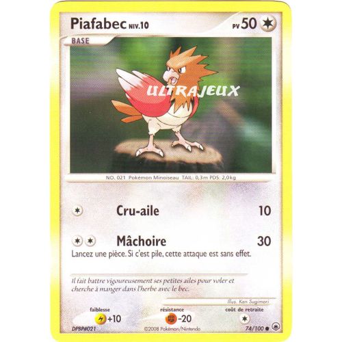 Pokémon - 74/100 - Diamant Et Perle : Aube Majestueuse - Piafabec Niv.10 - Commune