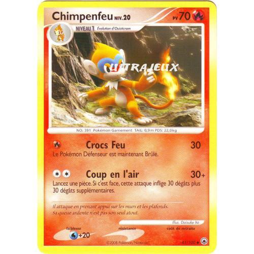 Pokémon - 41/100 - Diamant Et Perle : Aube Majestueuse - Chimpenfeu Niv.20 - Peu Commune