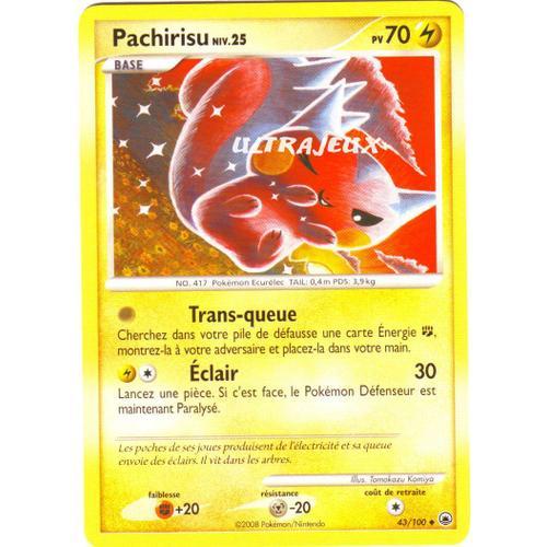 Pokémon - 43/100 - Diamant Et Perle : Aube Majestueuse - Pachirisu Niv.25 - Peu Commune