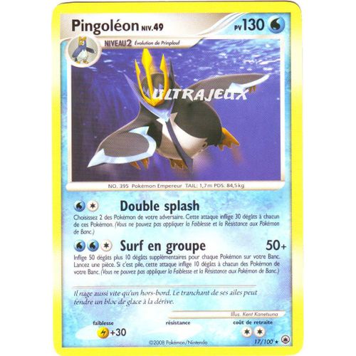 Pokémon - 17/100 - Pingoléon Niv.49 - Diamant Et Perle : Aube Majestueuse - Rare