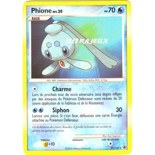 Pokémon - 27/100 - Diamant Et Perle : Aube Majestueuse - Phione Niv.20 - Rare