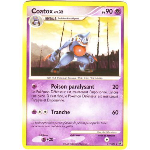 Pokémon - 31/100 - Diamant Et Perle : Aube Majestueuse - Coatox Niv.32 - Rare