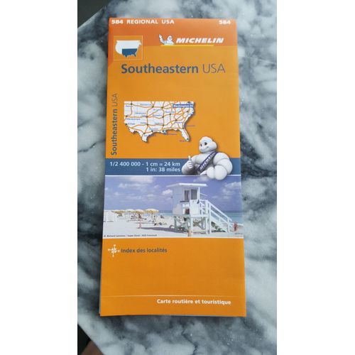 Carte Michelin Sud-Est Usa 584