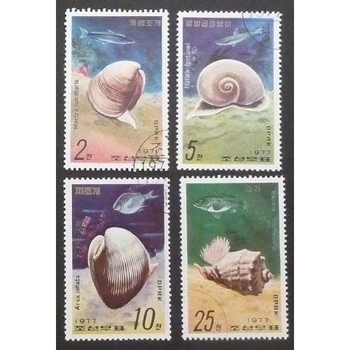 Corée Du Nord Oblitéré Y Et T N° 1467 À 1470 Lot De 4 Timbres De 1978 Série Complète