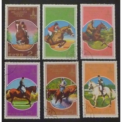 Corée Du Nord Oblitéré Y Et T N° 1446 À À 1446 F Lot De 6 Timbres De 1978