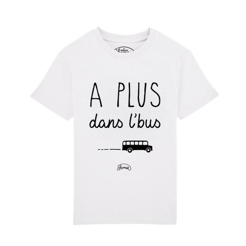 T-Shirt A Plus Dans L'bus Blanc