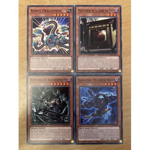 (957) Robot Dragoprise + Procession De La Jarre De Thé + Berserker Archdémon + Raidraptor Pie-Grièche Noire (Yu Gi Oh) 