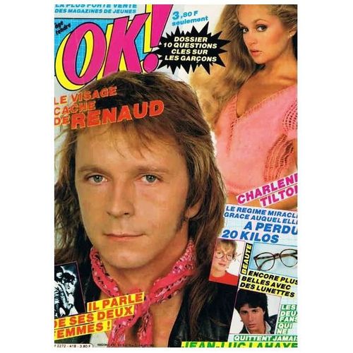 Ok Age Tendre 418 1984 Renaud Sechan/Charlene Tilton/Lahaye/Sardou/Herbert Leonard/Catherine Lara/Plastic Bertrand/Finaliste Miss Ok -