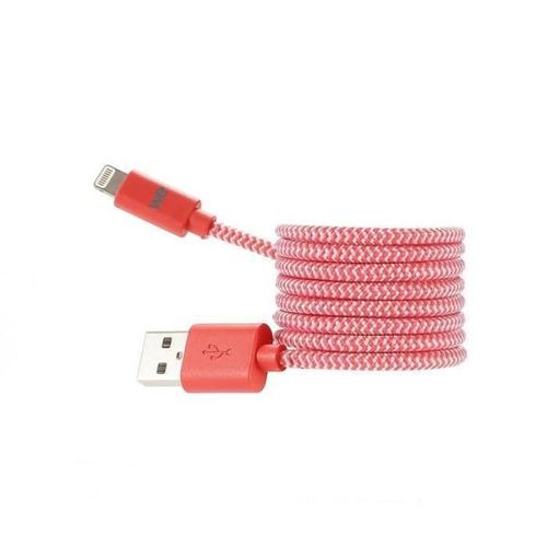 WE - Câble Lightning - Lightning mâle pour USB mâle - 1 m - rouge