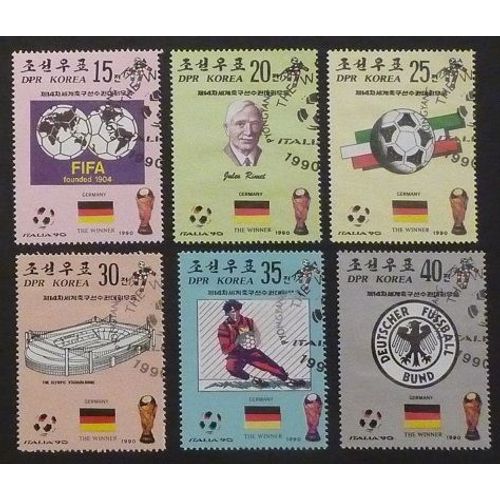 Corée Du Nord Oblitéré Y Et T N° 2134 À 2139 Lot De 6 Timbres De 1990