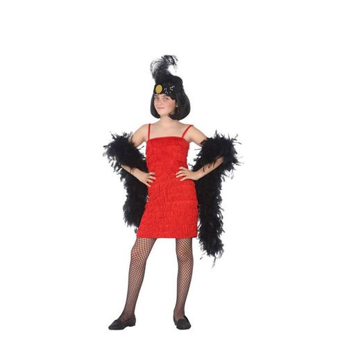 Déguisement De Charleston Rouge Pour Fille (Taille 7-9a)