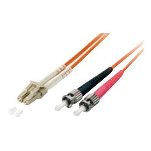 equip Pro - Cordon de raccordement - mode unique ST (M) pour mode unique LC (M) - 3 m - fibre optique - duplex - 9 / 125 micromètres - OS2 - sans halogène - jaune