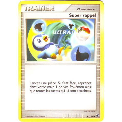 Pokémon - 87/100 - Diamant Et Perle : Aube Majestueuse - Super Rappel - Peu Commune