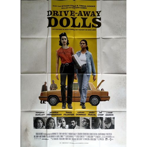 Drive-Away Dolls - Affiche Originale De Cinéma - Format 120x160 Cm - Un Film De Ethan Coen Avec Margaret Qualley, Geraldine Viswanathan, Beanie Feldstein, Joey Slotnick, C.J. Wilson - Année 2024