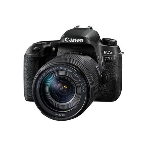 Canon EOS 77D 24.2 Mpix + objectif EF-S 18-55 mm IS STM + objectif EF 50MM F/1.8 STM - Noir