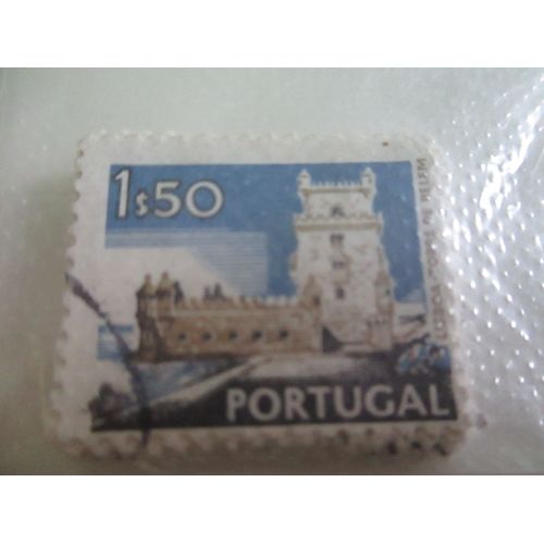Timbre Portugais " Lisbonne - Tour De Belem " - 1.5