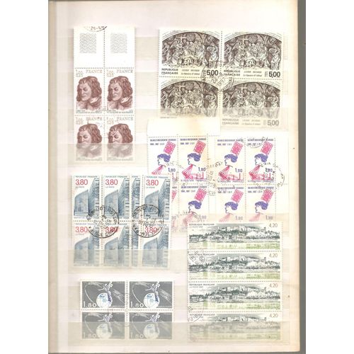 Lot De 12 Blocs De 4 Timbres De Service Neufs 1958