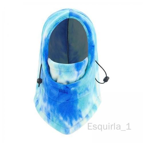 5 Masque Facial Respirant Cagoule Chauffe-Tête Capuche Bleu Ciel