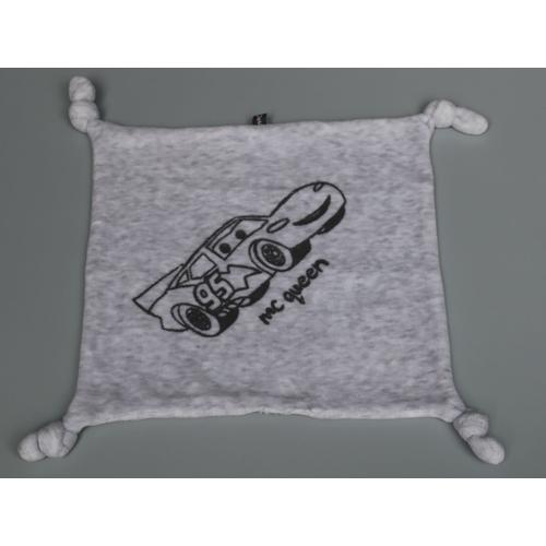 Doudou Voiture Plat Gris Mc Queen Cars