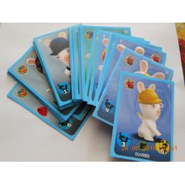 1=2 Cartes Lapins Crétins au choix / PANINI Carrefour / Cartes