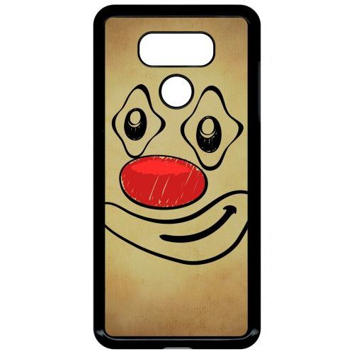 Coque Lg G6 - Smiley Clown Nez Rouge - Noir