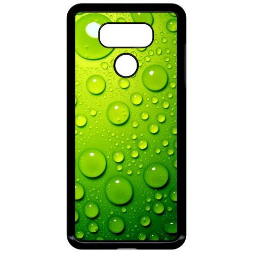 Coque Lg G6 - Goutte D Eau Verte - Noir