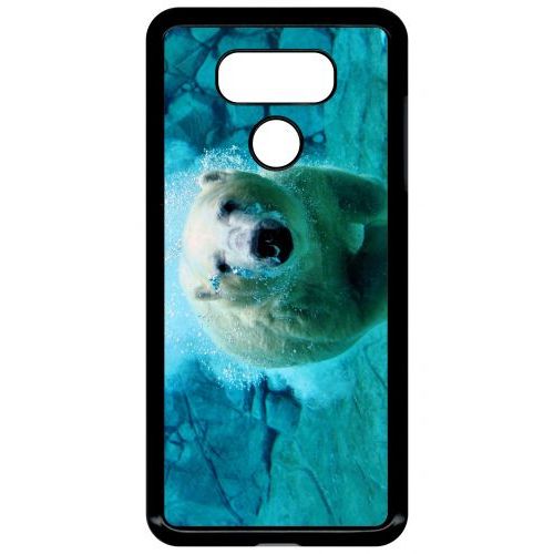 Coque Lg G6 - Gros Ours Blanc Plongee - Noir