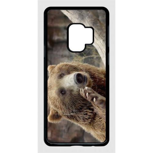 Coque Galaxy S9 - Gros Ours Brun - Noir