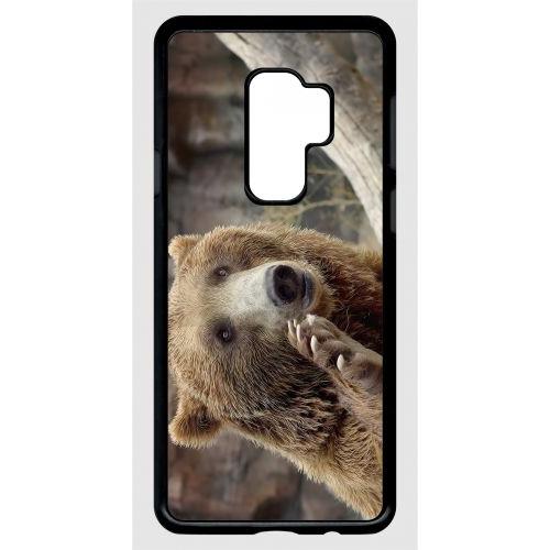 Coque Galaxy S9+ - Gros Ours Brun - Noir