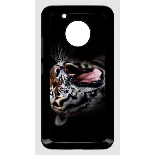 Coque Motorola Moto G5 - Tete De Tigre Sauvage - Noir