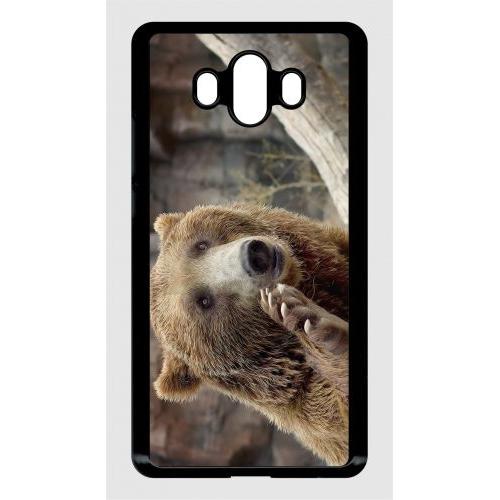 Coque Huawei Mate 10 - Gros Ours Brun - Noir