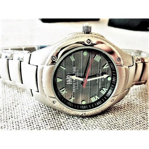 Hmo perpetual time on sale solar powered watch