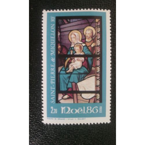 Timbre Saint Pierre Et Miquelon (France) Yt 474 La Sainte Famille 1986
