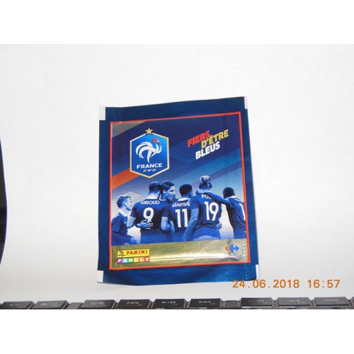 Lot De 7 Pochettes Images - Fiers D'être Bleus - Panini - Carrefour - Euro 2016