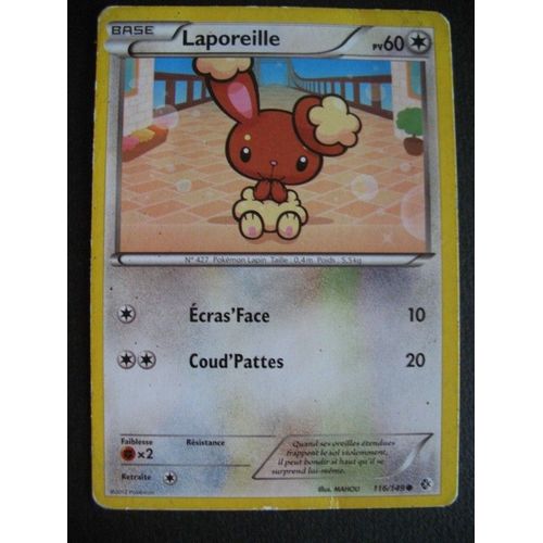 Carte Pokemon Laporeille 116 149 Frontieres Franchies 2012 Sc2 Rakuten