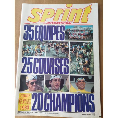 Sprint International Guide Complet De La Saison 1983 N°26