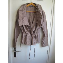 Veste En Lin Neuve Beige Rose 46 Votre Mode