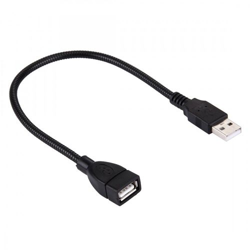 Câble noir 20cm - Adaptateur USB 2.0 Femelle vers USB 2.0 Mâle