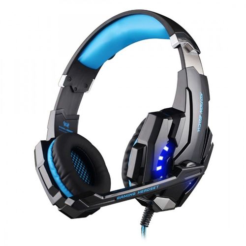 Casque Gamers KOTION PRO G9000 USB 7.1, Filaire avec Micro + LED (Bleu / Noir)