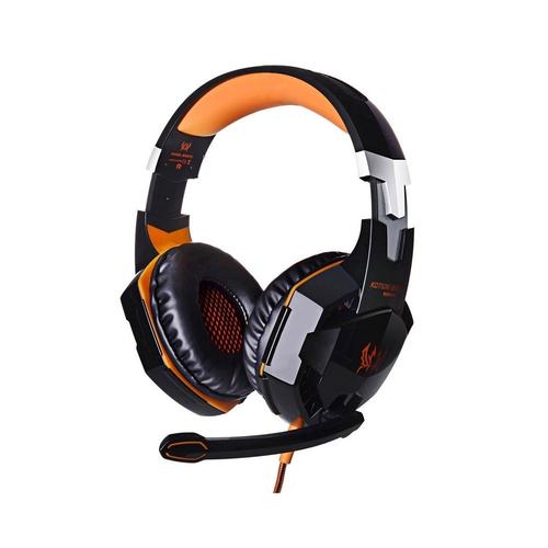 Casque Gamers G2000 avec micro et LED (Orange)