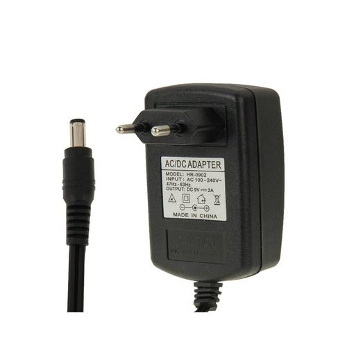 Chargeur Adaptateur AC 100-240V DC 9V 2A avec Fiche 5.5x2.1mm