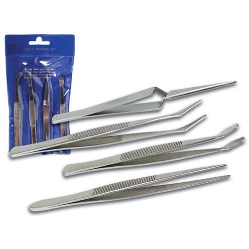 Jeu De 4 Pincettes Non Conductrices