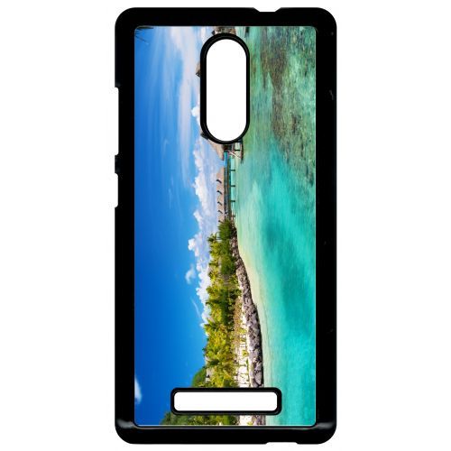 Coque Xiaomi Redmi Note 3 - Cadre Paradisiaque Cases Sur Piloties - Noir