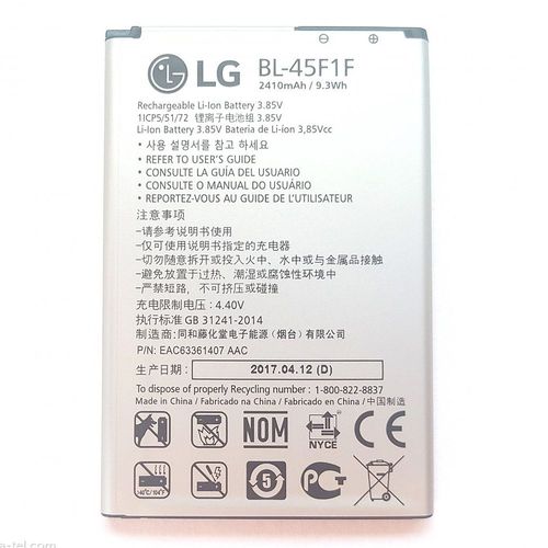 Bl-45f1f Batterie Origine Lg K4(2017) Et K8(2017)